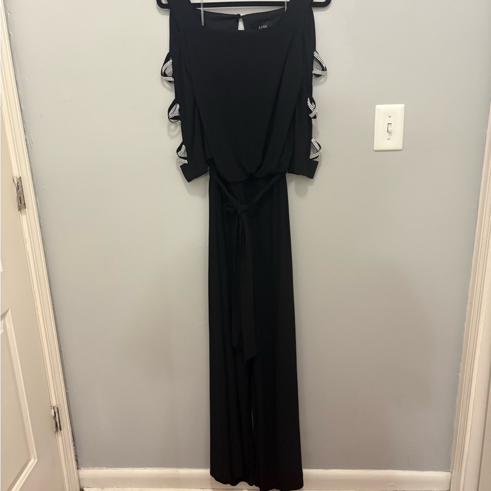 Elegant Black Evening jumpsuit - Picture 11 of 14